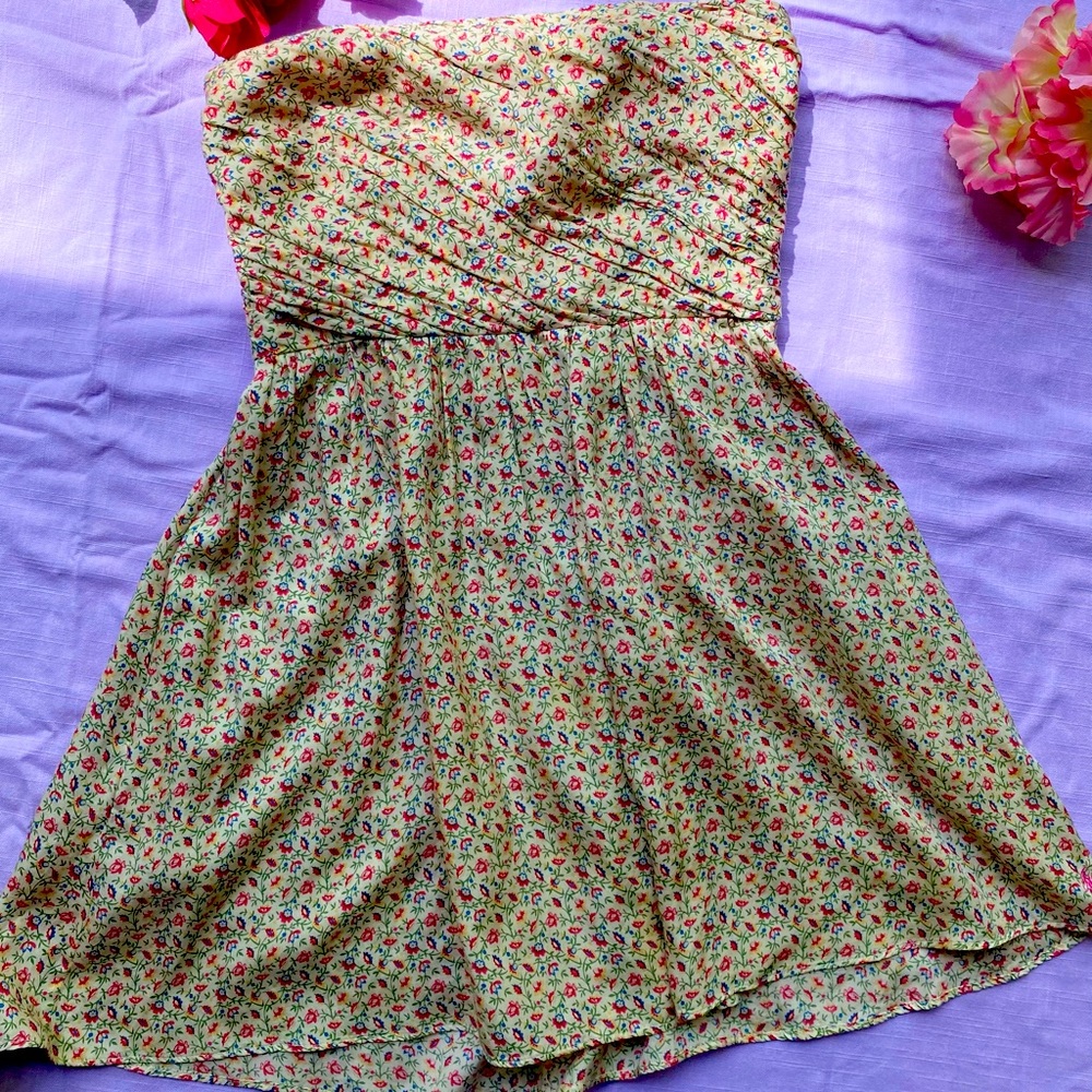 Jack Wills strapless floral dress